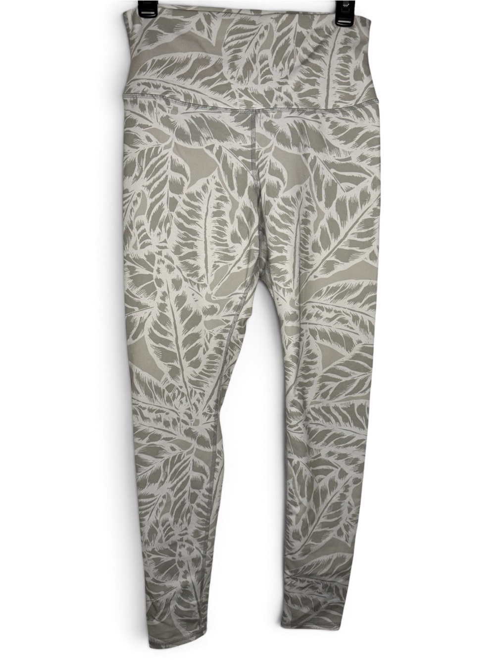 Alo Yoga Palm Springs Air Brushed High Waisted Leggings Size L White Gray Prints - Picture 2 of 11